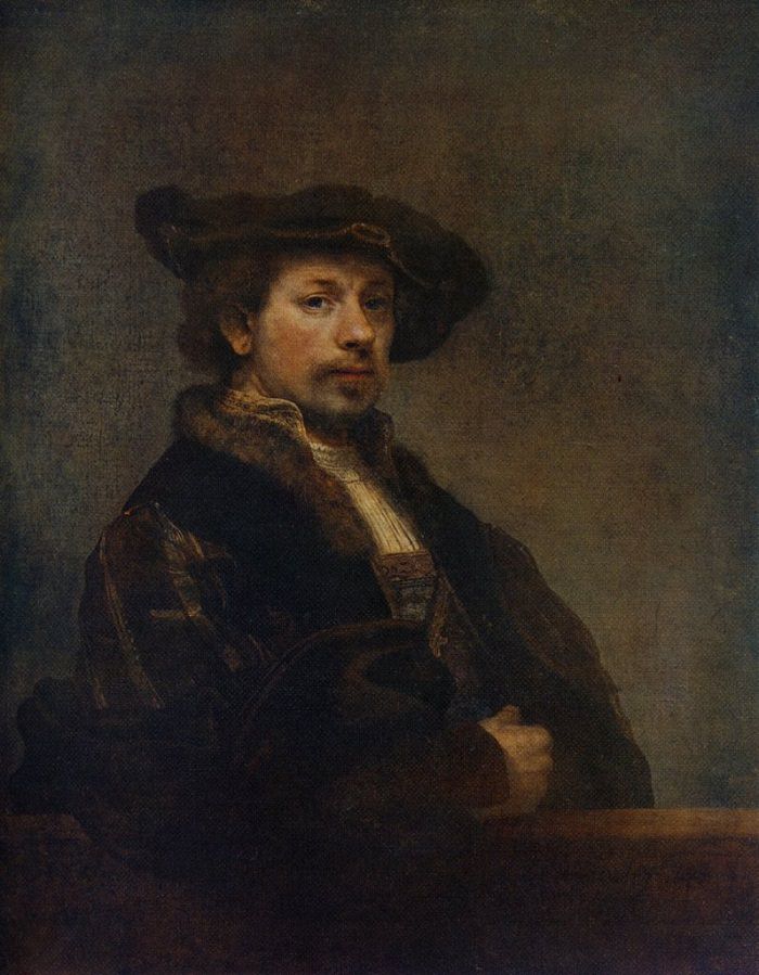 Self Portrait at Age 34 by Rembrandt van Rijn