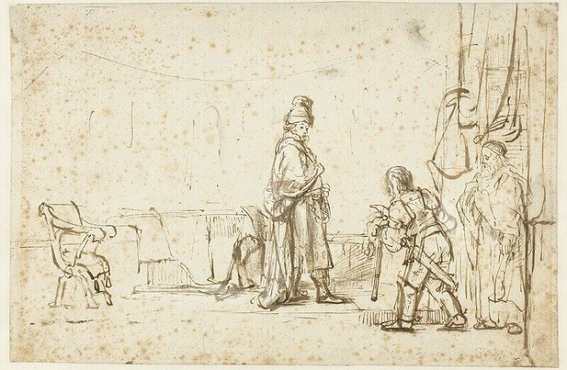 David Receiving the News of Uriah's Death, 1650 by Rembrandt
