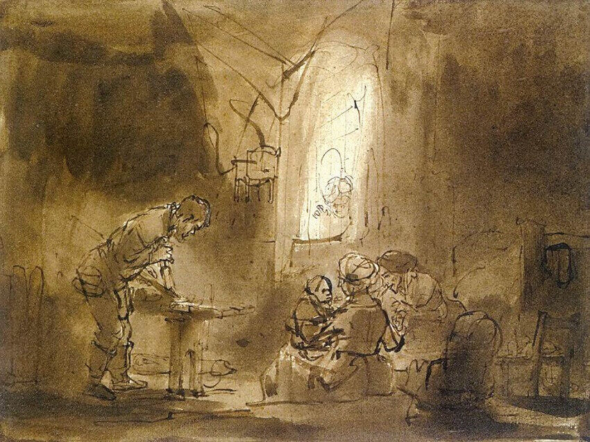 Holy Family in the Carpenter's Shop, by Rembrandt
