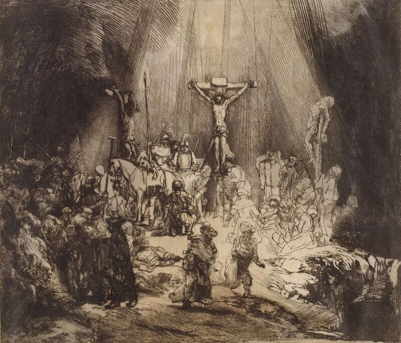 The Three Crosses, 1653 by Rembrandt