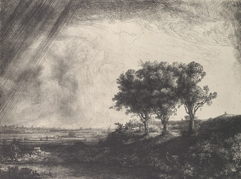 The Three Trees, 1643 by Rembrandt