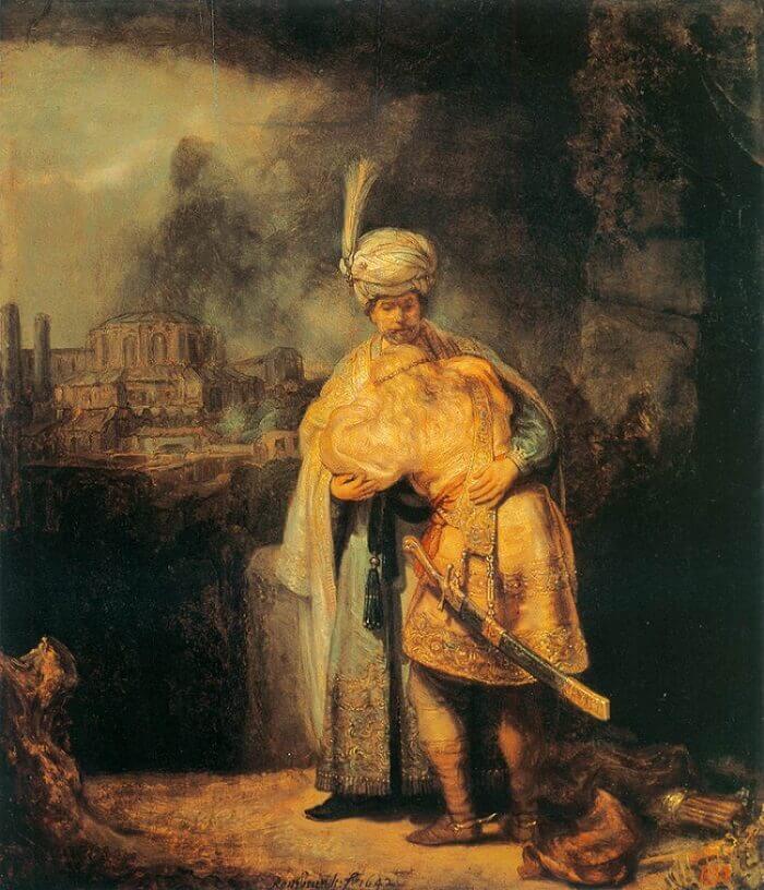 Farewell of David and Jonathan, 1642 by Rembrandt