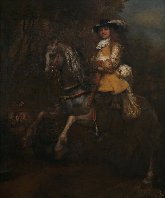 Portrait of Frederick Rihel on Horseback, 1663 by Rembrandt