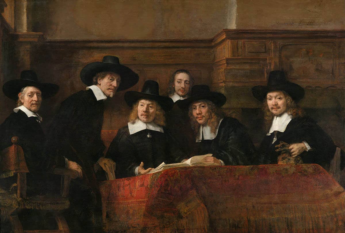 Syndics of the Draper's Guild by Rembrandt