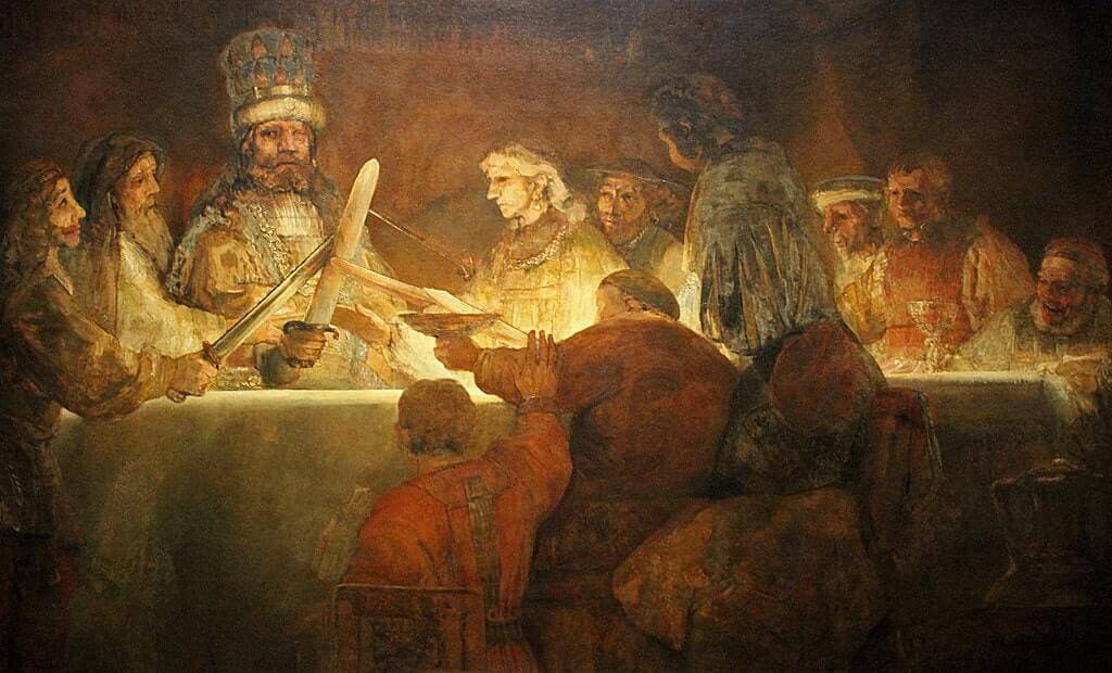The Conspiracy of Claudius Civilis, 1661 by Rembrandt