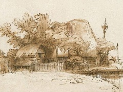 A Farm by Rembrandt