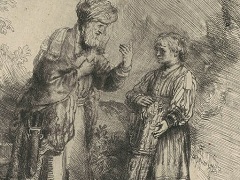 Abraham and Isaac by Rembrandt