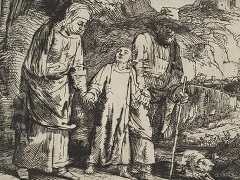 Christ Returning from the Temple with his Parents by Rembrandt