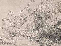Lion Hunt by Rembrandt