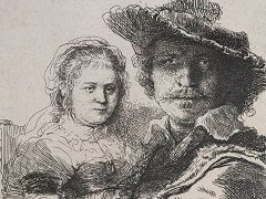 Self Portrait with Saskia by Rembrandt