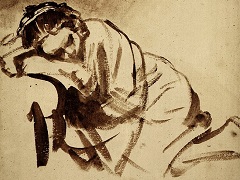 Sleeping Woman by Rembrandt