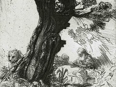 St Jerome beside a Pollard Willow by Rembrandt